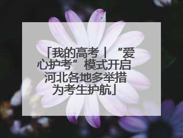 我的高考丨“爱心护考”模式开启 河北各地多举措为考生护航