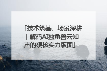 技术筑基、场景深耕｜解码AI独角兽云知声的硬核实力版图