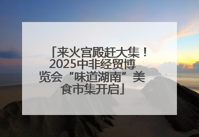 来火宫殿赶大集！2025中非经贸博览会“味道湖南”美食市集开启