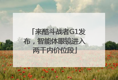 来酷斗战者G1发布，智能体眼镜进入两千内价位段