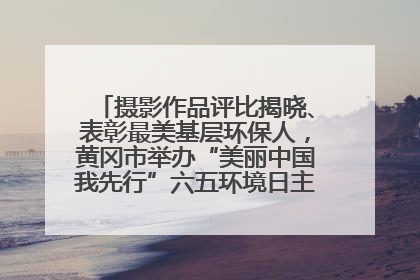 摄影作品评比揭晓、表彰最美基层环保人，黄冈市举办“美丽中国我先行”六五环境日主题宣传活动