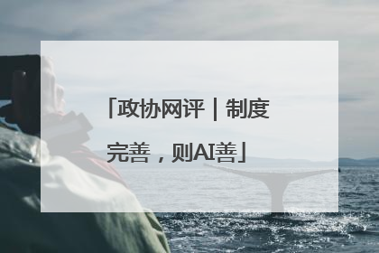 政协网评｜制度完善，则AI善