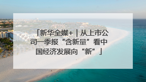 新华全媒+｜从上市公司一季报“含新量”看中国经济发展向“新”