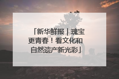 新华鲜报｜瑰宝更青春！看文化和自然遗产新光彩