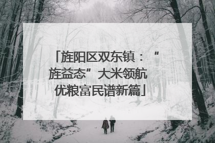 旌阳区双东镇：“旌益态”大米领航 优粮富民谱新篇