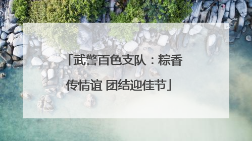 武警百色支队：粽香传情谊 团结迎佳节