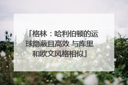 格林：哈利伯顿的运球隐蔽且高效 与库里和欧文风格相似