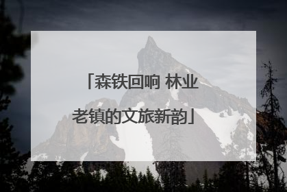 森铁回响 林业老镇的文旅新韵