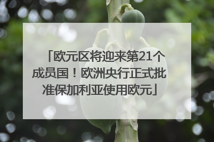 欧元区将迎来第21个成员国！欧洲央行正式批准保加利亚使用欧元