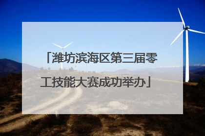 潍坊滨海区第三届零工技能大赛成功举办
