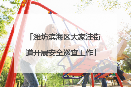 潍坊滨海区大家洼街道开展安全巡查工作