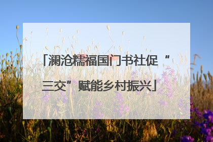 澜沧糯福国门书社促“三交”赋能乡村振兴