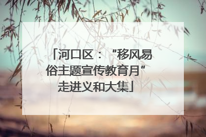 河口区：“移风易俗主题宣传教育月”走进义和大集