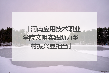河南应用技术职业学院文明实践助力乡村振兴显担当