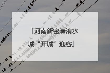 河南新密溱洧水城“开城”迎客