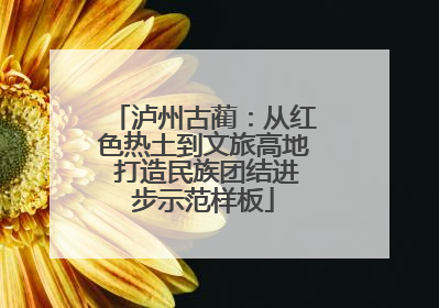 泸州古蔺：从红色热土到文旅高地 打造民族团结进步示范样板
