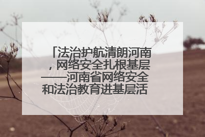 法治护航清朗河南，网络安全扎根基层——河南省网络安全和法治教育进基层活动正式启动