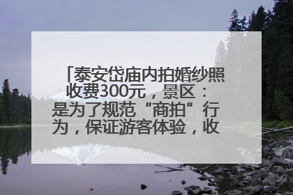 泰安岱庙内拍婚纱照收费300元，景区：是为了规范“商拍”行为，保证游客体验，收取费用全部上交国库