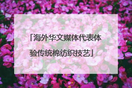海外华文媒体代表体验传统棉纺织技艺