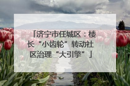 济宁市任城区：楼长“小齿轮”转动社区治理“大引擎”