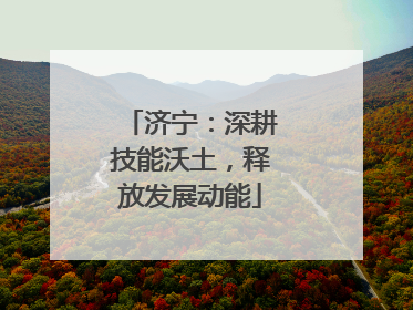 济宁：深耕技能沃土，释放发展动能