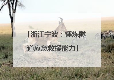 浙江宁波：锤炼隧道应急救援能力