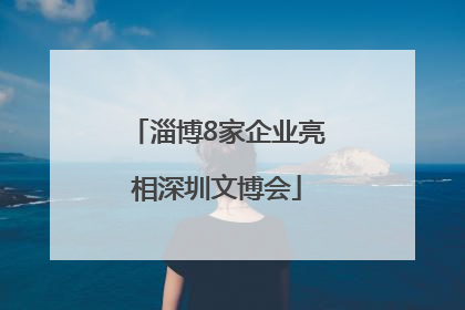 淄博8家企业亮相深圳文博会