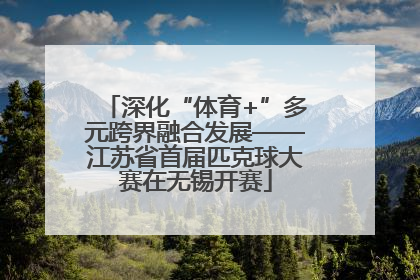 深化“体育+”多元跨界融合发展——江苏省首届匹克球大赛在无锡开赛