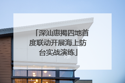 深汕惠揭四地首度联动开展海上防台实战演练
