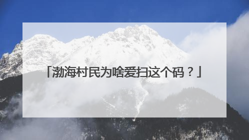 渤海村民为啥爱扫这个码？