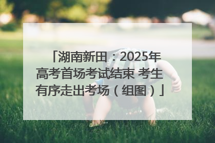 湖南新田：2025年高考首场考试结束 考生有序走出考场（组图）