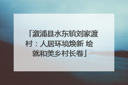 溆浦县水东镇刘家渡村：人居环境焕新 绘就和美乡村长卷
