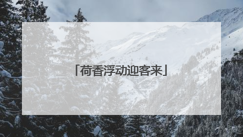 荷香浮动迎客来