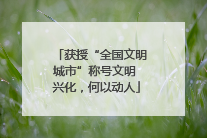 获授“全国文明城市”称号文明 兴化，何以动人