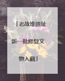 老故堆遗址新一批修复文物入藏