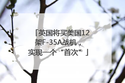 英国将买美国12架F-35A战机，实现一个“首次”