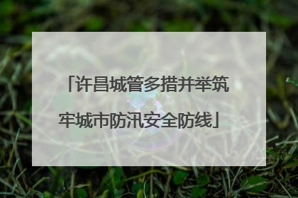 许昌城管多措并举筑牢城市防汛安全防线