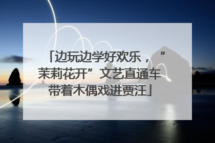 边玩边学好欢乐，“茉莉花开”文艺直通车带着木偶戏进贾汪