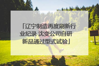 辽宁制造再度刷新行业纪录 沈变公司自研新品通过型式试验