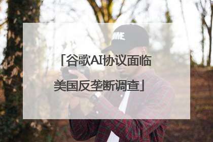谷歌AI协议面临美国反垄断调查