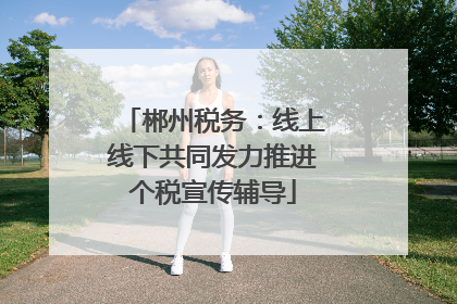 郴州税务：线上线下共同发力推进个税宣传辅导