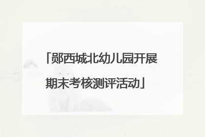 郧西城北幼儿园开展期末考核测评活动
