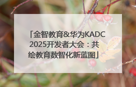 金智教育&华为KADC 2025开发者大会：共绘教育数智化新蓝图