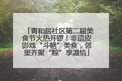 青和居社区第二届美食节火热开锣！非遗皮影戏“斗艳”美食，邻里齐聚“粽”享温情