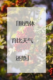 陕西体育比天气还热