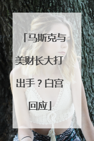 马斯克与美财长大打出手？白宫回应