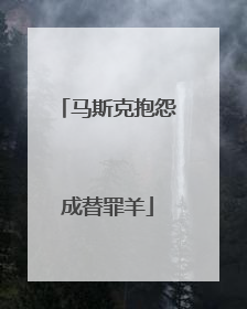 马斯克抱怨成替罪羊