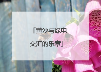 黄沙与绿电交汇的乐章