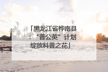 黑龙江省桦南县：“普公英”计划绽放科普之花