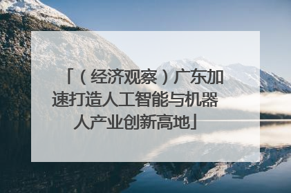 （经济观察）广东加速打造人工智能与机器人产业创新高地